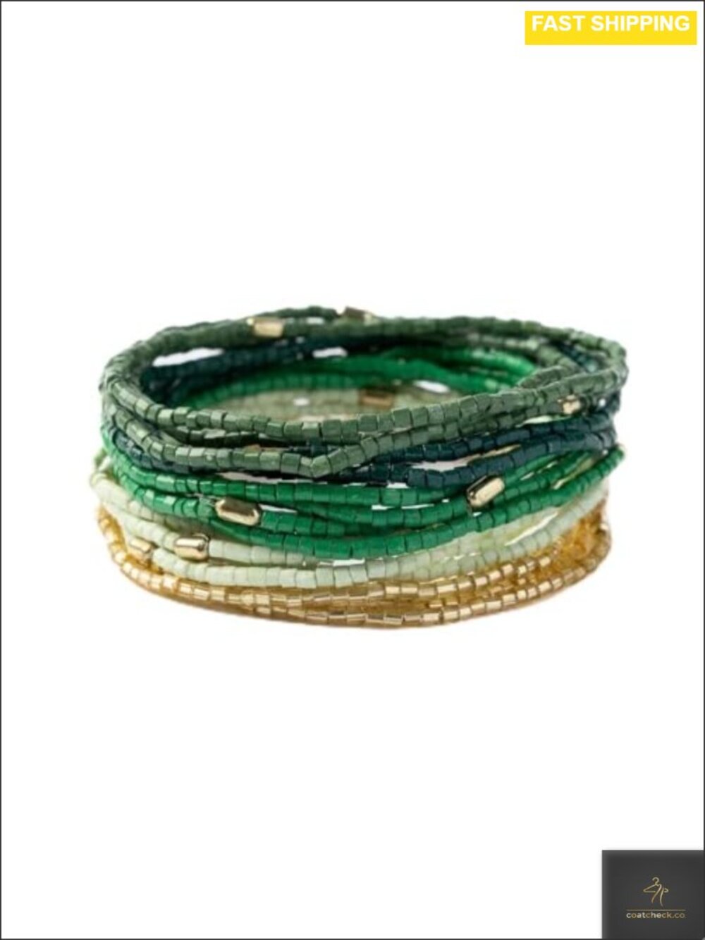 18-Strand Stretch Beaded Bracelet Set Handmade Boho Stackable Women